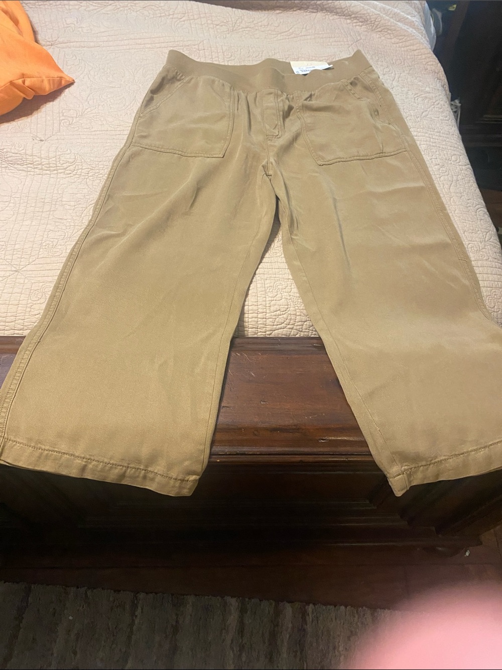 Men's Casual Stretch Carpenter Pants in Tan